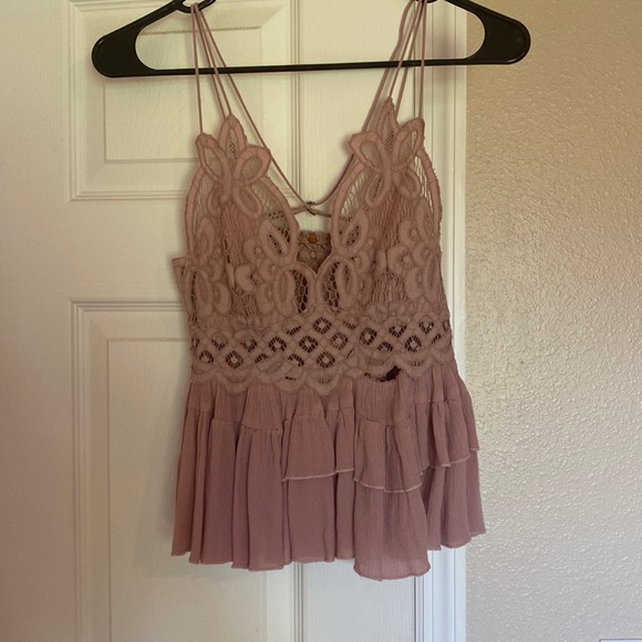 Mauve FREE PEOPLE Tank Top - Picture 1 of 3